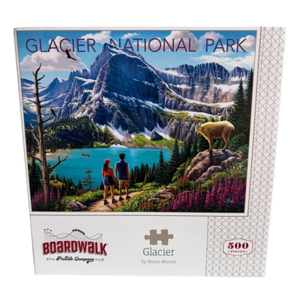 BOARDWALK PUZZLE COMPANY Glacier Jigsaw Puzzle by Bruce Martin 500 Piece Age 14+ - Picture 4 of 12